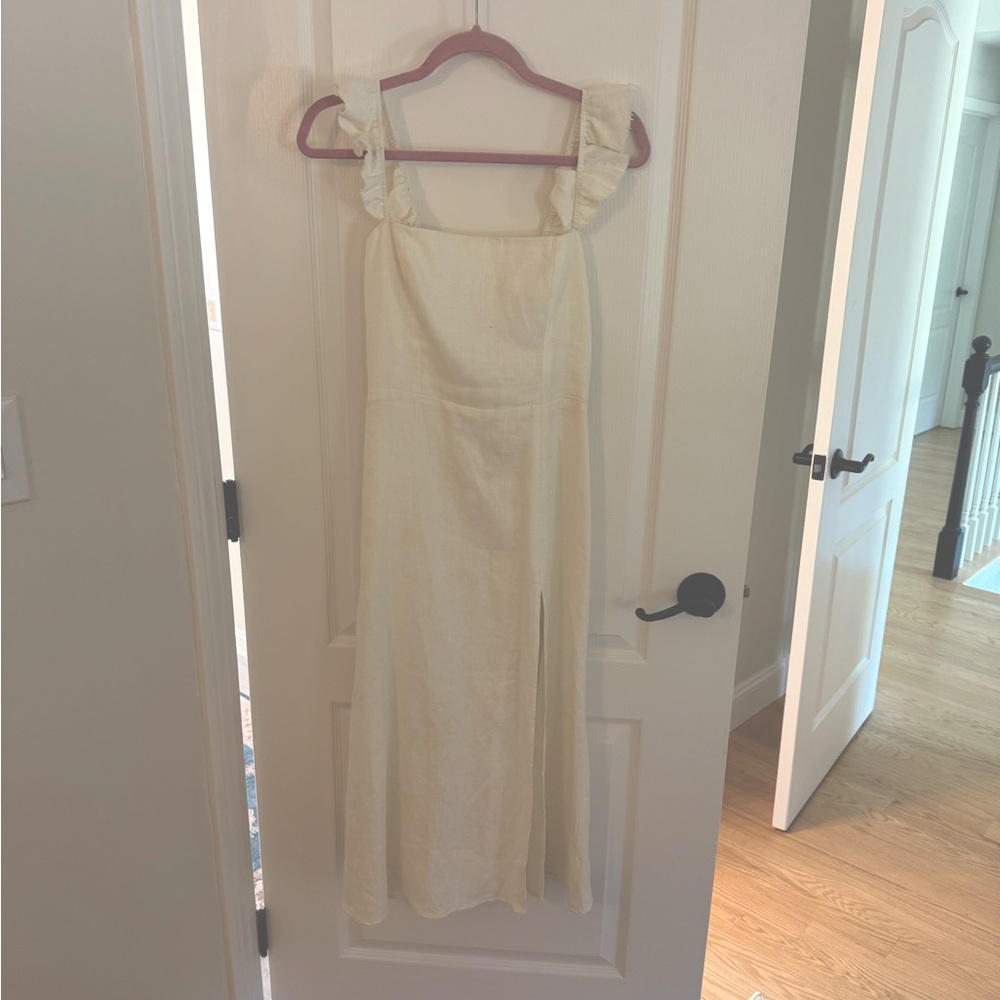 Reformation Spaulding Linen Dress size 4